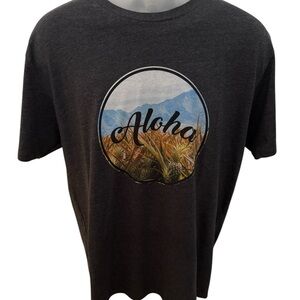 T&C Surf Designs Hawaii Aloha Pineapple Fields Tee Shirt Men L Large